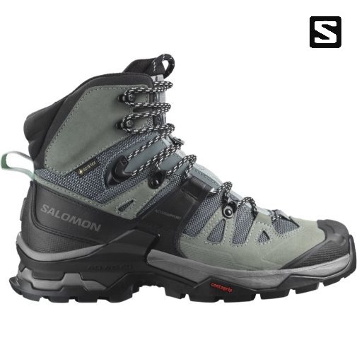 Botas Montaña Salomon Quest 4 GTX Mujer Verde Oliva Negros | MX FNHG415